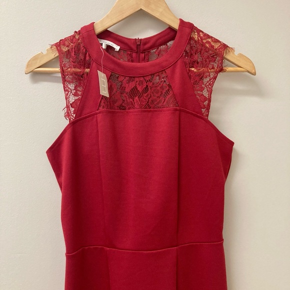 Red lace dress size S - Picture 3 of 8